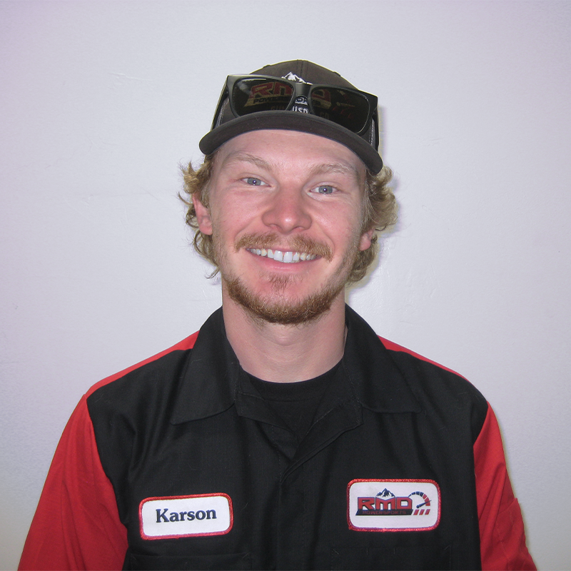 Karson Lamp powersports technician.